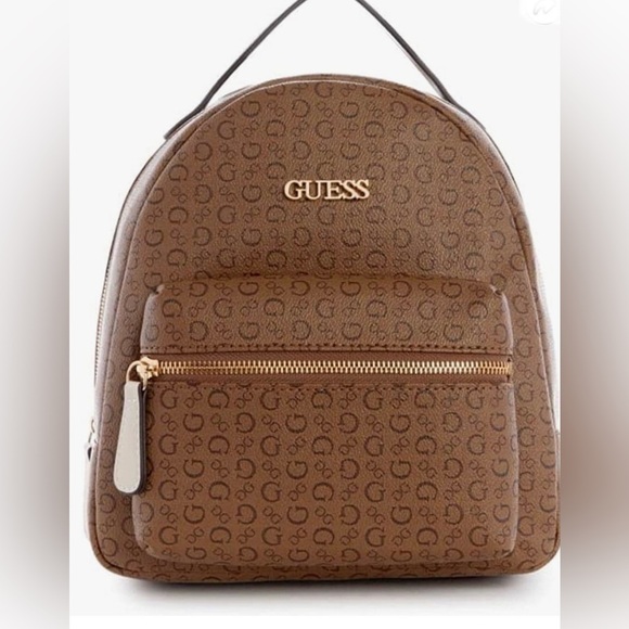 Guess Handbags - Guess Monogram Backpack Purse